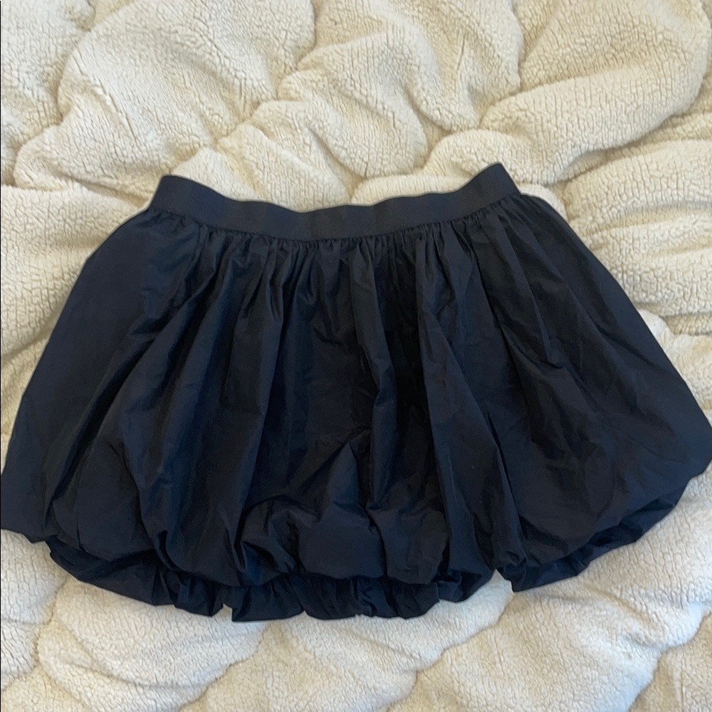 Cute Mini Black Bubble Skirt